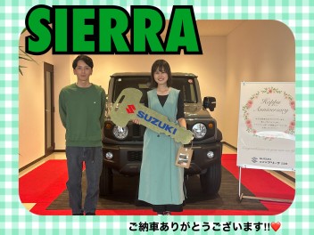 ジムニーシエラご納車式